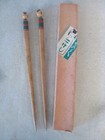 Vintage Kokeshi Doll Wooden Chopsticks 1950s Japan w/ Original Box