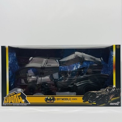 Super7 Super Cyborg Batman Batmobile 1989 (Full Color) 13'' Action Figure Vehicle
