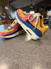 Nike Air Max 90 GS Viotech CD6864-700 Youth 5Y Pink Blue Yellow
