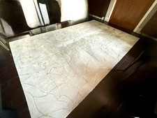 Bespoke Made 100% Wool Rug, Huge Size, Taupe & Sage Green Design RRP £5,500