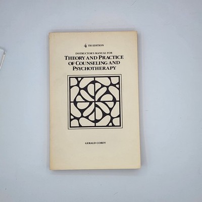 Instructor's Manual For Theory and Practice of Counseling and Psychotherapy 1991