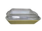 Vintage PYREX Yellow Ovenware Casserole Dish 1.5qt #0503 w/Ribbed Lid #503