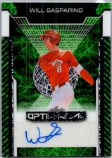 2025 Leaf Will Gasparino Optichrome Baseball Green Auto /6