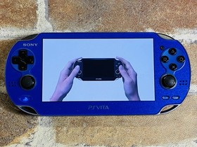 SONY PS Vita PCH-1000 Sapphire Blue ZA04 Playstation Charger 8GB Tested EX DDP