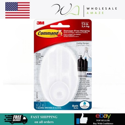 Command Caddy Hanger Damage-Free Bathroom Organization | 7.5-Pound Capacity
