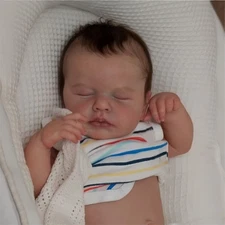 20-inch 50-centimeter reborn baby boy is made of vinyl silicone all over his
