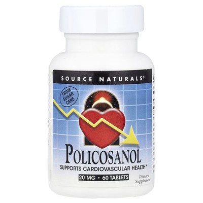 Source Naturals Policosanol 20 mg 60 Tabs Wellness