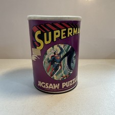 Vintage Superman 200 Piece Can Jigsaw Puzzle 1974