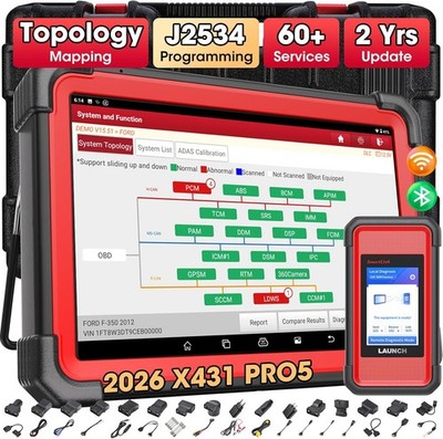 2026 LAUNCH X431 PRO 5 PAD V KFZ OBD2 Diagnosegerät J2534 ECU Programmier Coding