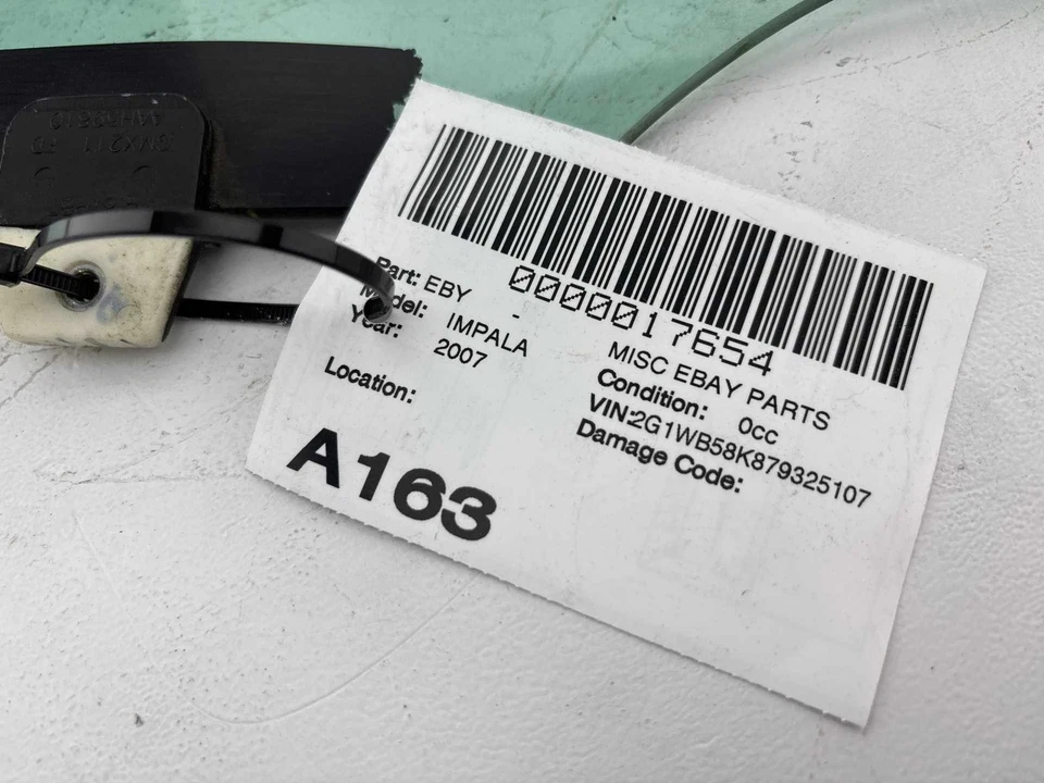 Chevrolet Impala 2006-2016 puerta delantera izquierda lado del conductor ventana vidrio OEM Foto 2 de 4