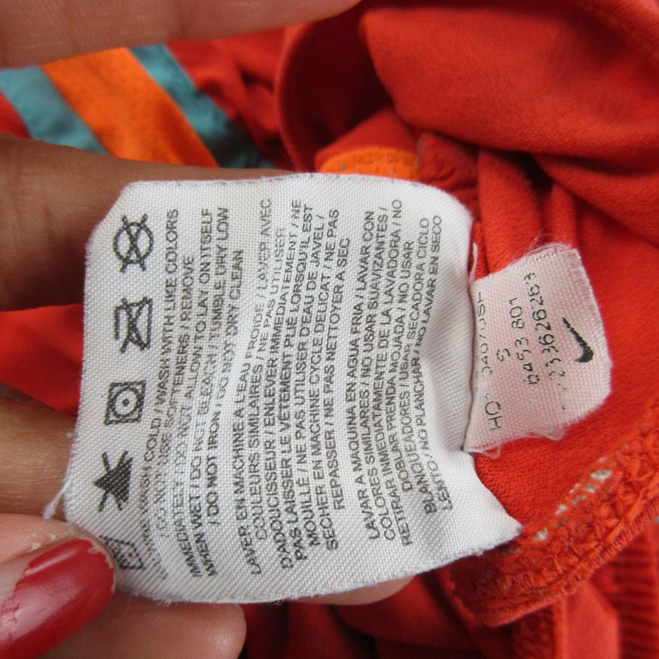 Pantalones Cortos Nike Dri-FIT Para Mujer Pequeños Naranja Azul Correr Atlético Ligero Swoosh Foto 4 de 4