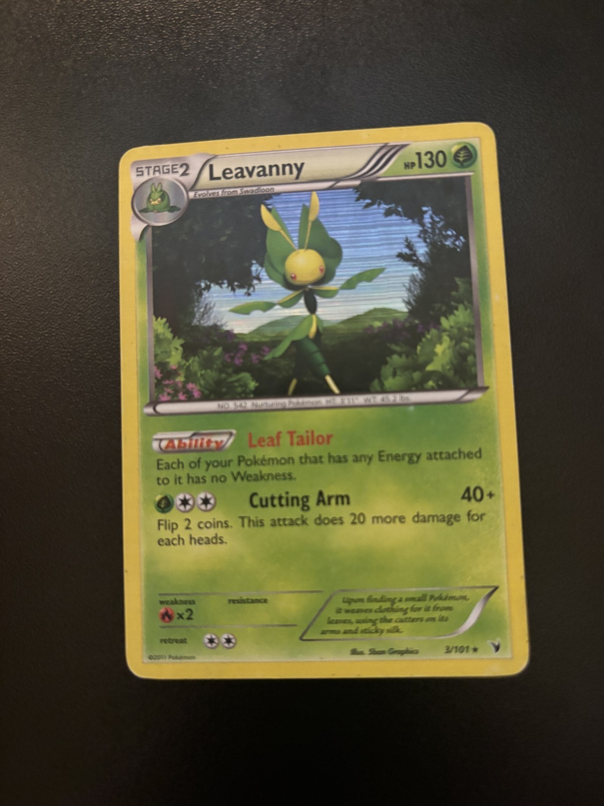 Leavanny Holo Rare Noble Victories 3/101 LP