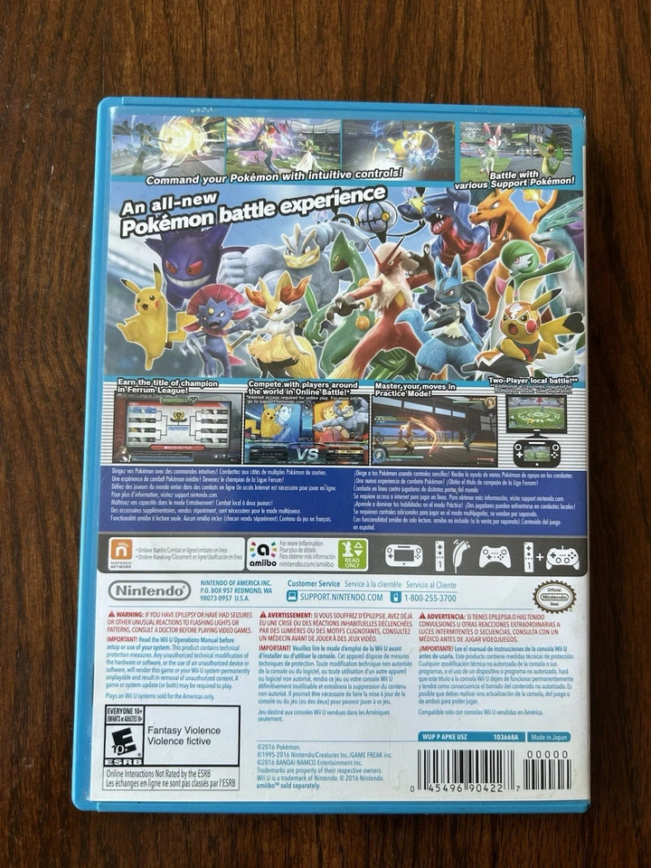 Wii U Pokémon Pokken Tournament, With Manual CIB - Image 3 of 4