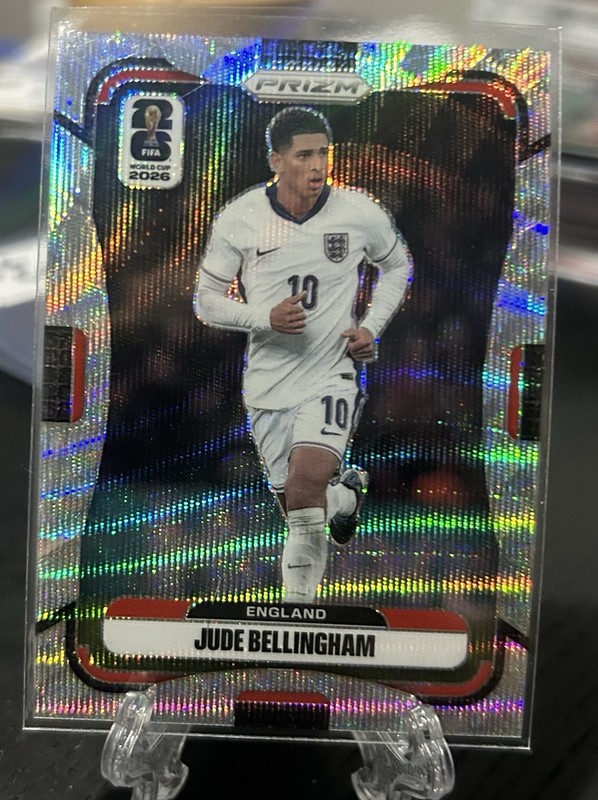 2026 Panini Prizm FIFA World Cup Jude Bellingham Silver Wave England No. 114
