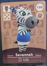Animal Crossing Amiibo Card Series 2 133 Savannah North American