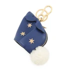 LOEWE Bunny Stars Animal Bag Charm Leather Blue/Gold 199.30ST40