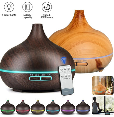 Aroma Diffuser Ultrasonic Humidifier Cool Mist 7 LED Lights 3 Timers,Freshener