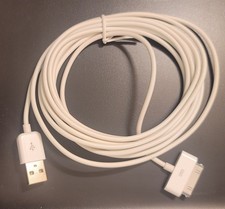 10 ft Long 30 pin to USB Sync  Charge Cable for Apple iPod iPhone iPad - White