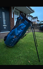 Nike Golf Stand Bag Blue/Black 4-Way Divider Dual Strap System