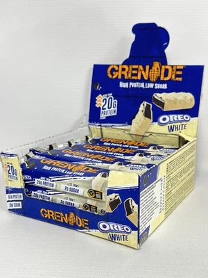 Grenade OREO WHITE Protein Bar High Protein Low Sugar 12 x 60g | BBE 31/10/2025