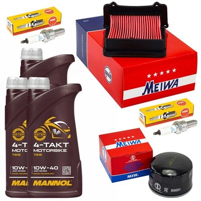 Set Ölfilter Wartung Öl 3L Luftfilter Zündkerze für Kymco AK 550 Premium 2017-26