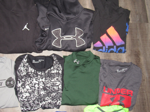 Boy's 37 Pc Lot Size Small 8 10 Shirts Pants Shorts All UNDER ARMOUR NIKE ADIDAS - Picture 6 of 21