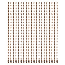 Ball Bead Chains, 5.9 Inch, Coffee Brown  60 Pcs , Dog Tag Chain Keychain