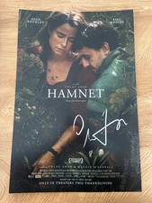 * CHLOE ZHAO * signed 12x18 poster * HAMNET * COA *