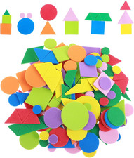 500Pcs Colorful Foam Stickers, Self Adhesive Mini Foam Stickers Geometry Shapes