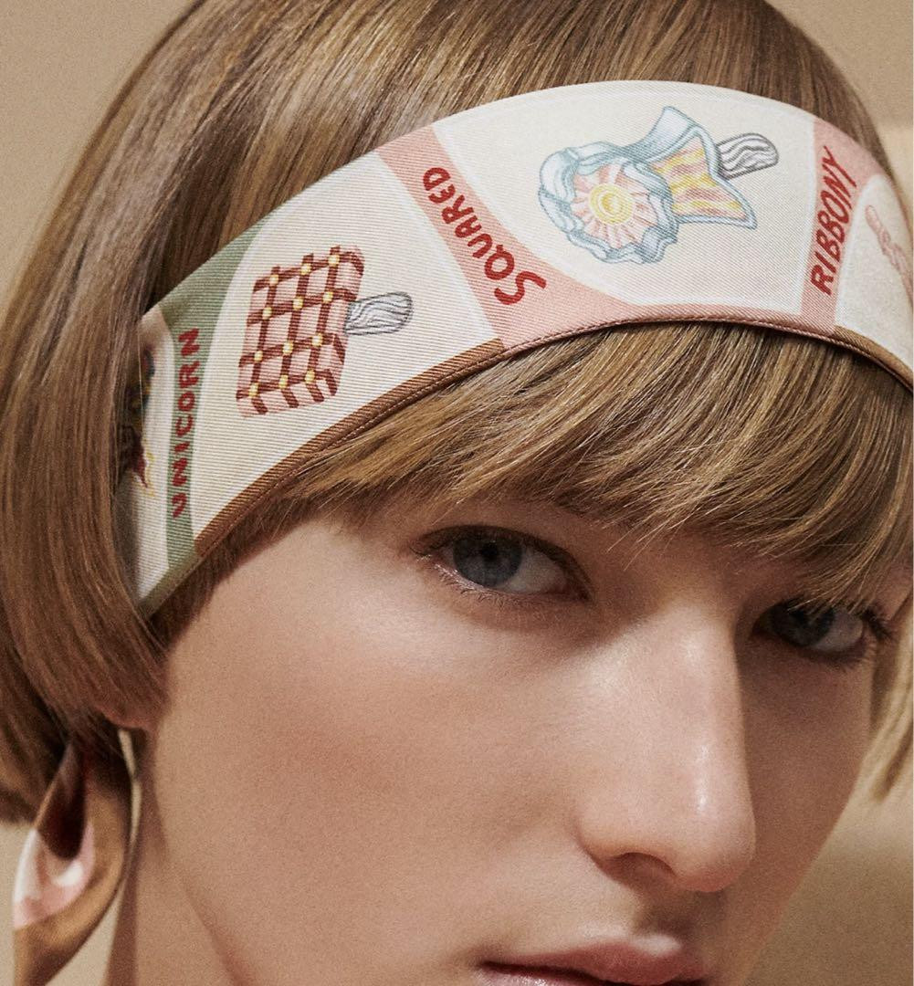 【新品未使用】HERMES TWILLY FUNNY ICE CREAM Funny Ice Cream Twilly | Hermès USA