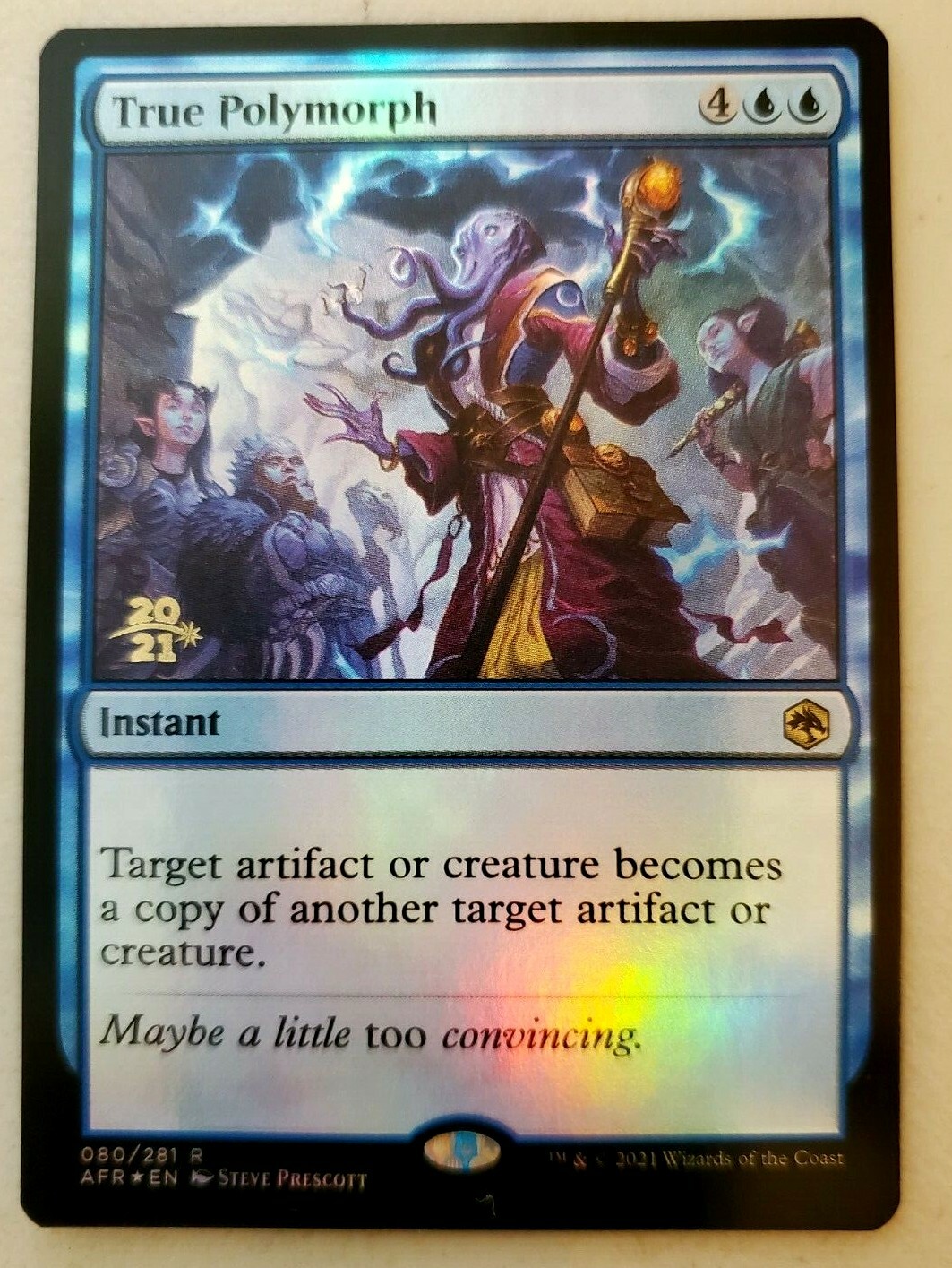 1x True Polymorph Prerelease Foil AFR Magic the Gathering NM