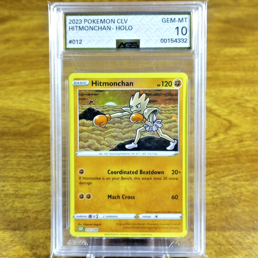 Pokemon Trading Card Game Classic Hitmonchan CLV 012/034 AGS GEM