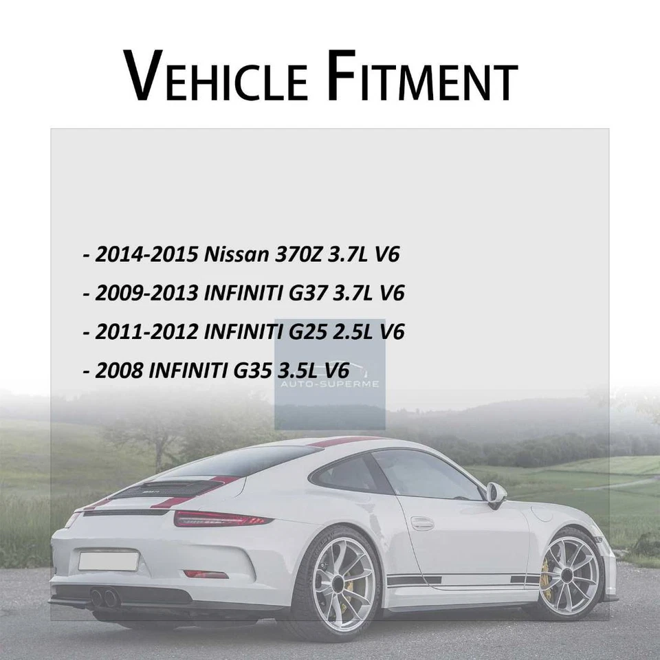 Rear Set Brake Hose Line 2PCS For Nissan 370Z 2014-2015 INFINITI G35 2008 - Image 2 of 4