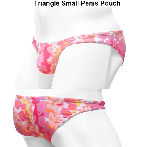 Hombres Calzoncillos de Playa Sexy Traje de Baño Rosa Flores Cintura Baja Bikinis Gay Traje de Baño - Imagen 10 de 29