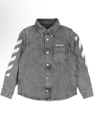 Off White TM Denim Black  Jacket 4 Years