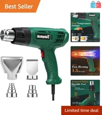 Efficient Heat Gun for Crafts & Repairs - Overload Protection & Ergonomic Design