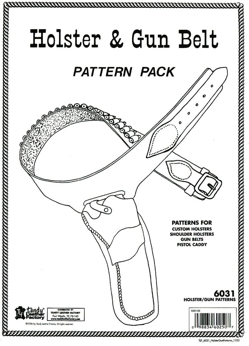Tandy Leather Holster & Gun Belt Pattern Pack 603100 eBay