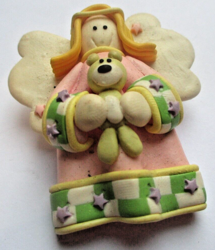 Petite Broche Vintage En Celluloïd Forme Chien - Bijou Ancien Multicolore, Occasion