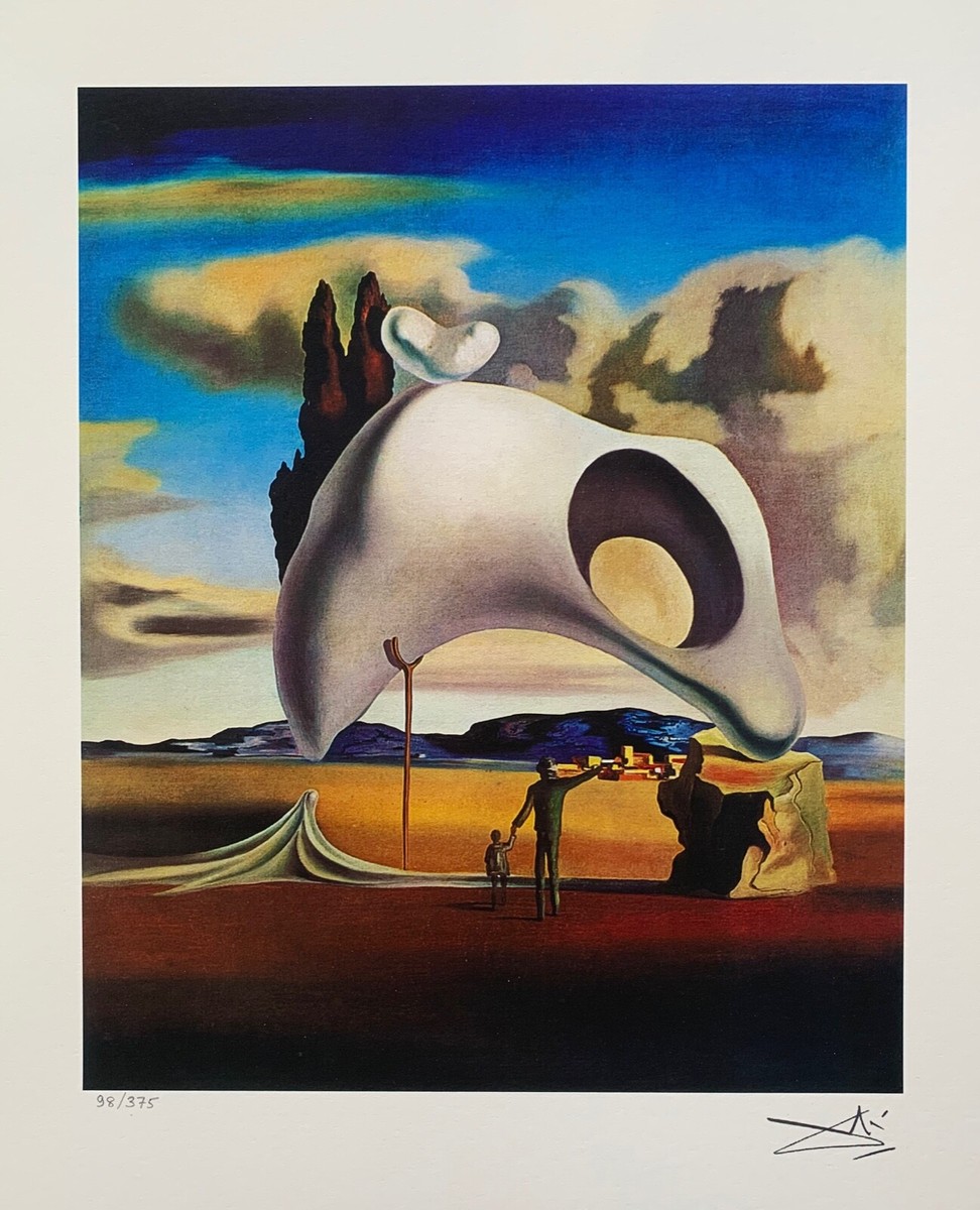 Salvador Dali ATRUISTIC VESTIGES Facsimile Signed Numbered Giclee