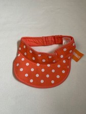 NWT Gymboree Sunny Citrus Orange Polka Dots Girls Visor Hat Medium M 5-7