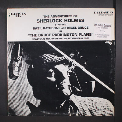 ORIGINAL RADIO BROADCAST: the adventures of sherlock holmes RADIOLA 12'' LP