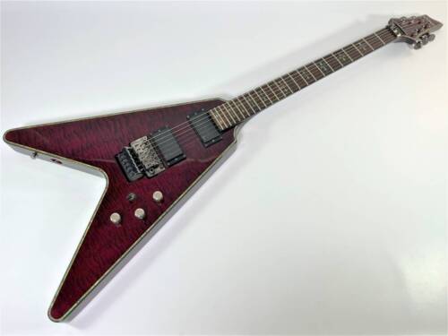 Guitarra Eléctrica CHECTER DIAMOND SERIES AD-V-1-FR-HR HELLRAISER Usada Japón Envío Gratis - Imagen 1 de 8