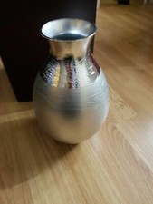 Dogale Venezia Vaso In Vetro e Argento soffiato a mano Silver Vase Handmade