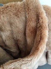 Pinko Faux Fur Hooded Super Soft Coat Jacket Size L