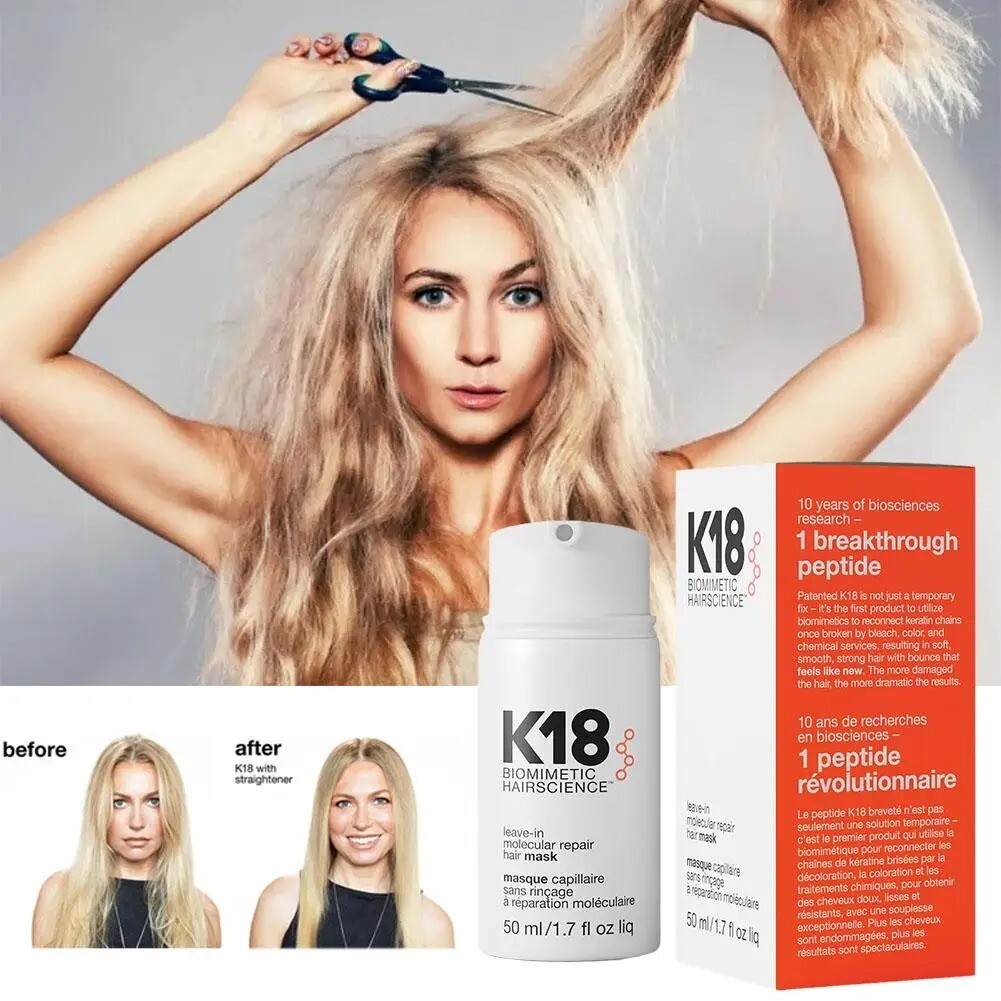 Masque Capillaire Sans Rinçage K18 à Réparation Moléculaire - Neuf, Emballage D'origine