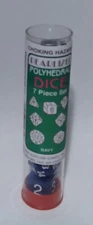 Koplow Games Pearlized 7 Die Tube Navy 02975 *NEW*