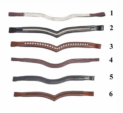 Adams-Tack LEATHER EMPTY CHANNEL CLEAR CRYSTAL BROWBAND FREE SHIPPING