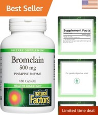 Extra-Strength Bromelain Enzyme Capsules, 500 mg for Digestive Wellness - 180 ct