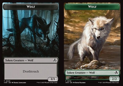 #ad #ad MTG Innistrad Remastered TOKEN Wolf #0009 Wolf #0018 $0.99