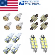14pcs LED Interior Package Kit For T10 31mm Map Dome License Plate Light Bulbs